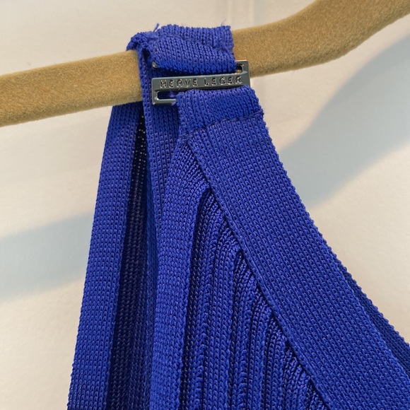 Herve Leger Blue Leilei Fringe Dress - Picture 14 of 16